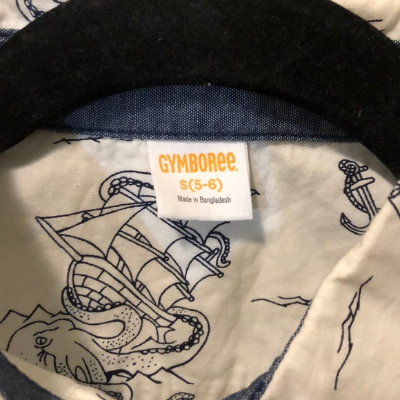 Gymboree long sleeve small kids button up 5- 6 - Picture 2 of 2